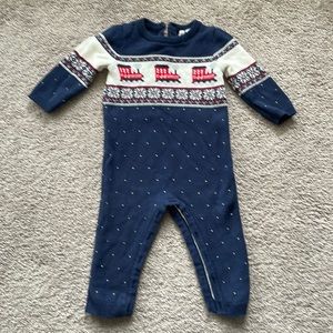 Janie and Jack, Winter Sweater Onsie